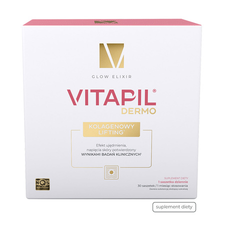 Vitapil Dermo Kolagenowy Lifting, saszetki o smaku cytrynowo-limonkowym, 30 sztuk