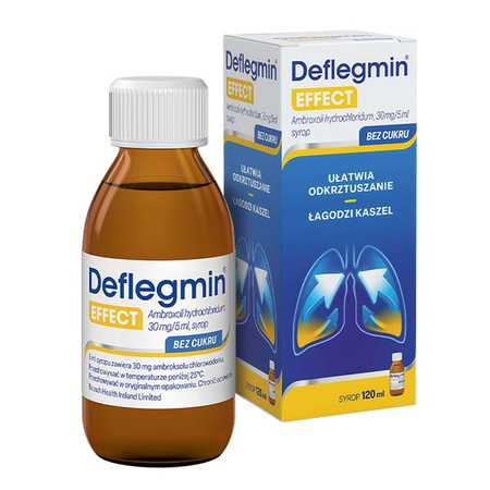 DEFLEGMIN EFFECT, 30 mg/5 ml, syrop na kaszel mokry