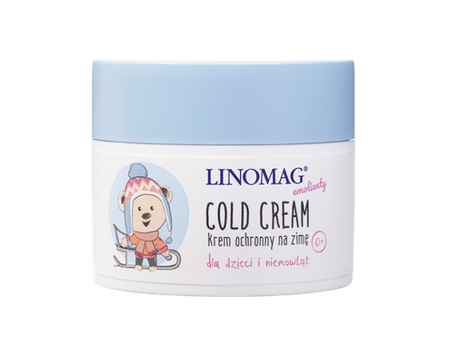 Linomag Emolienty COLD CREAM, krem ochronny na zimę dla dzieci i niemowląt, 50ml