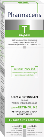 Pharmaceris T pureRETINOL 0.3% Krem z retinolem, 40ml