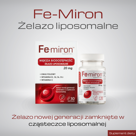 Fe-miron Żelazo Liposomalne z Kompleksem Witamin