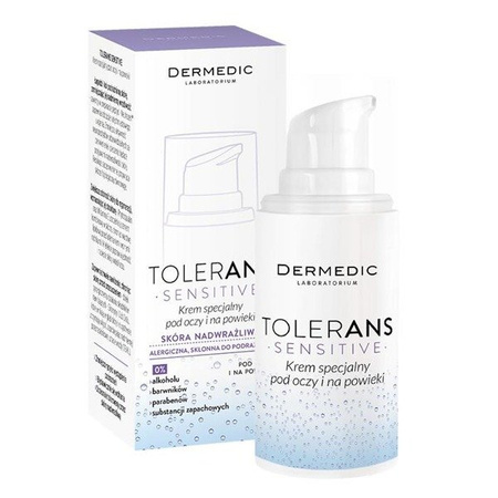 DERMEDIC TOLERANS SENSITIVE, KREM SPECJALNY POD OCZY I NA POWIEKI, 15G