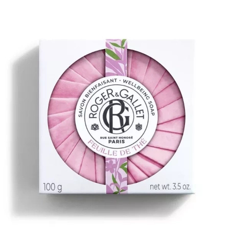 Roger&Gallet Wellbeing Fleur de Thé, Mydło w kostce z ekstraktem z czarnej herbaty, 100g