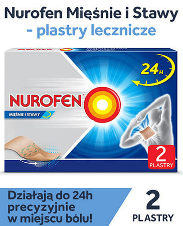 NUROFEN MIĘŚNIE I STAWY plastry lecznicze x 2 sztuki  DATA WAŻNOŚCI 01.2025r. 