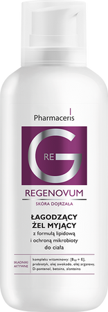 Pharmaceris Regenovum Łagodzący żel myjący, 400ml