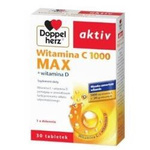 Doppelherz aktiv Witamina C1000 Max + Witamina D tabletki, 30 sztuk