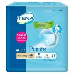 TENA PANTS NORMAL MEDIUM majtki chłonne x 10 sztuk