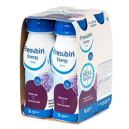 FRESUBIN EnergyDrink smak czarna porzeczka 4x200ml