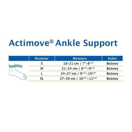 ACTIMOVE SPORTS Opaska stawu skokowego, rozmiar M x 1 sztuka