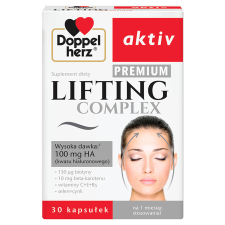Doppelherz aktiv Lifting Complex Premium kapsułki, 30 sztuk DATA WAŻNOŚCI 06.2025r.