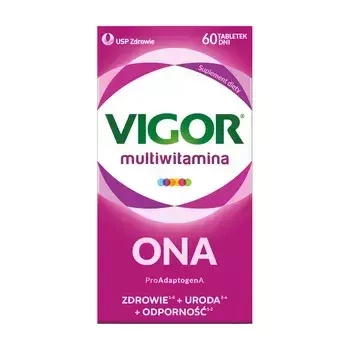 VIGOR multiwitamina ONA zestaw witamin i minerałów z ashwagandhą tabletki, 60 sztuk