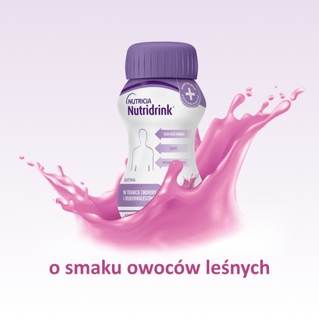 Nutridrink o smaku owoców leśnych 4x125 ml DATA WAŻNOŚCI 04.2025r. 