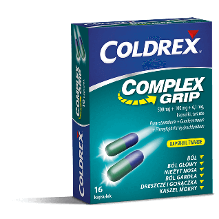 Coldrex Complex Grip kapsułki twarde, 16 sztuk