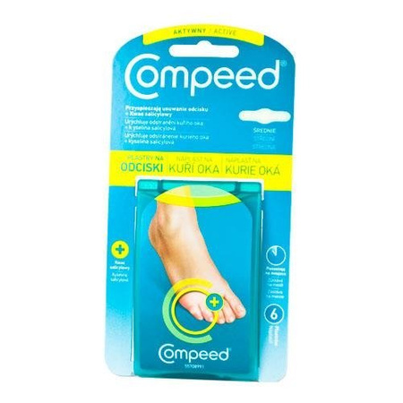 COMPEED n/odciski z kw.sal.1,7x5,7cm 6szt.