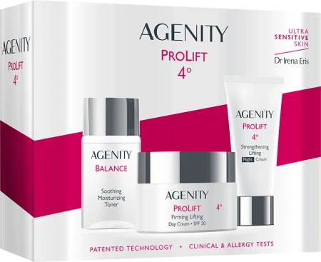 Agenity Prolift 4° Zestaw: Krem na dzień 50ml + krem na noc 25ml + Tonik 50ml Dr Irena Eris