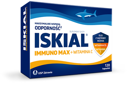 Iskial Immuno Max + Witamina C 6+ kapsułki, 120 sztuk