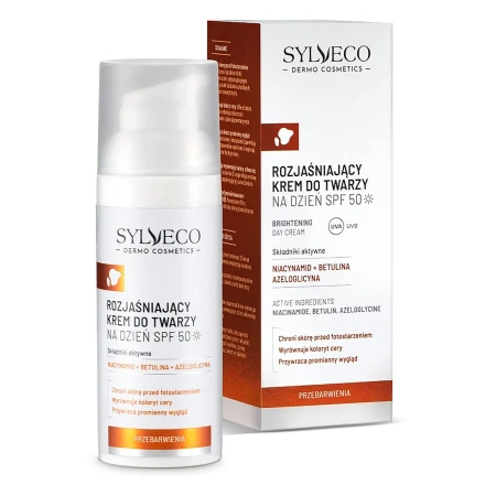 Sylveco Dermo Przebarwienia - Krem rozjaśniający do twarzy na dzień SPF50, 50ml