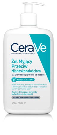 CeraVe Żel myjący przeciw niedoskonałościom, 473ml