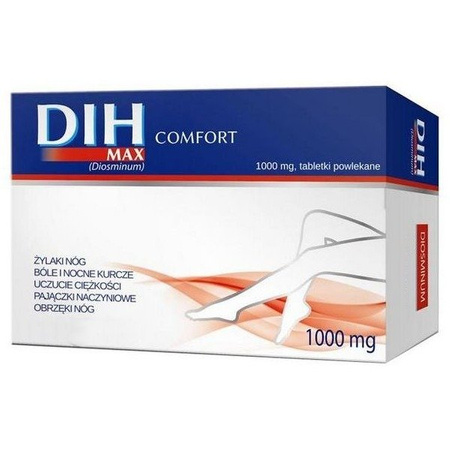 DIH MAX COMFORT 1000 mg x 60 tabletek powlekanych