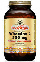 SOLGAR Witamina C 500 mg do ssania o smaku pomarańczowym x 90 pastylek