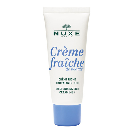NUXE Creme Fraiche de Beaute Riche Bogaty Krem nawilżający 48h do skóry suchej, 30ml DATA WAŻNOŚCI 01.2026r.