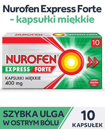 NUROFEN EXPRESS FORTE 400 mg x 10 kapsułek miękkich