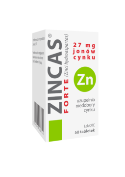 Zincas forte - cynk w tabletkach, 50 sztuk