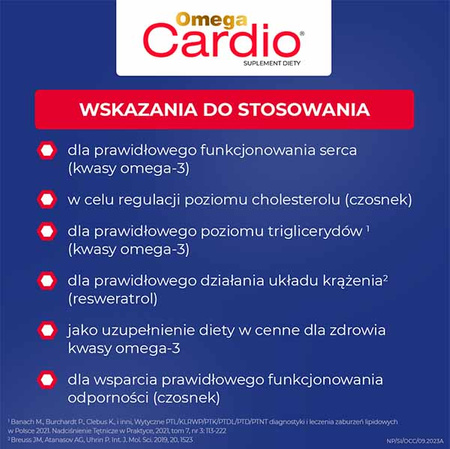 Omega Cardio kapsułki, 60 sztuk DATA WAŻNOŚCI 28.02.2026r.
