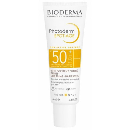 Bioderma Photoderm Spot-Age SPF50+ Krem zapobiegający powstawaniu przebarwień i zmarszczek, 40 ml