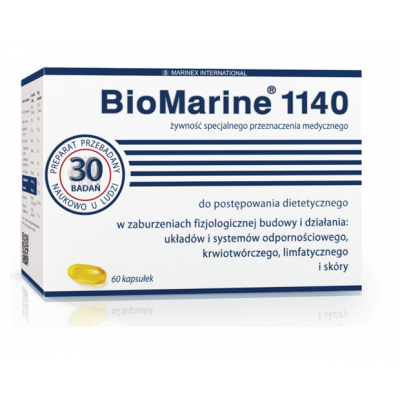 BIOMARINE 1140 olej z wątroby rekinów głębinowych x 60 kapsułek