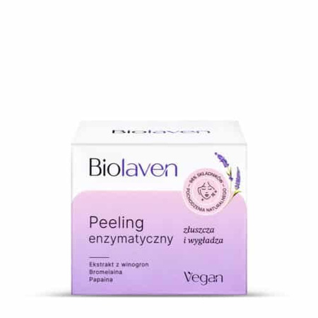 Biolaven Peeling enzymatyczny złuszczająco-wygładzający, 45ml DATA WAŻNOŚCI 07.2024r.