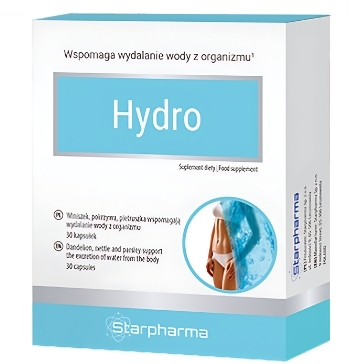 Hydro kapsułki - wspomaga eliminację nadmiaru wody, 30 sztuk Starpharma