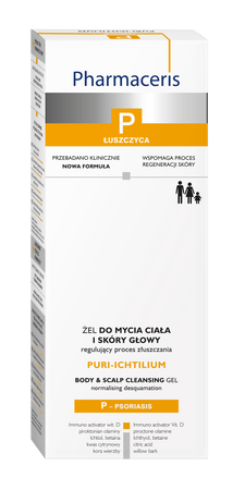 Pharmaceris P Puri-Ichtium Żel do mycia ciała i skóry głowy, 250ml