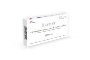 Test Florecare SARS-CoV-2 & Grypa A+B & RSV ANTYGEN COMBO - wymaz z nosa, test do samokontroli 4w1 Diather