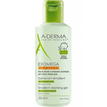 A-DERMA EXOMEGA CONTROL Żel emolient 2w1 - 200 ml
