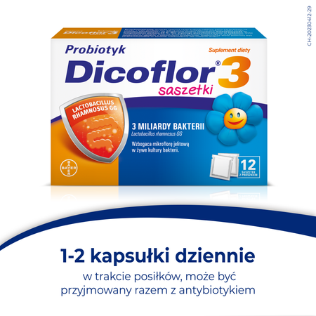 Dicoflor 3 saszetki, 12 sztuk