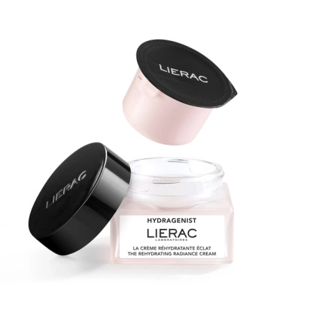 Lierac Hydragenist Nawilżający krem rozświetlający, Refill - opakowanie uzupełniające 50ml