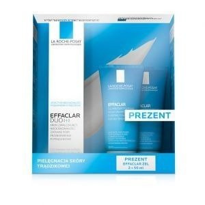 LA ROCHE-POSAY Effaclar Duo (+) Krem zwalczający niedoskonałości, zatkane pory, przebarwienia potrądzikowe, 40ml + Effaclar Żel 2x50ml w prezencie