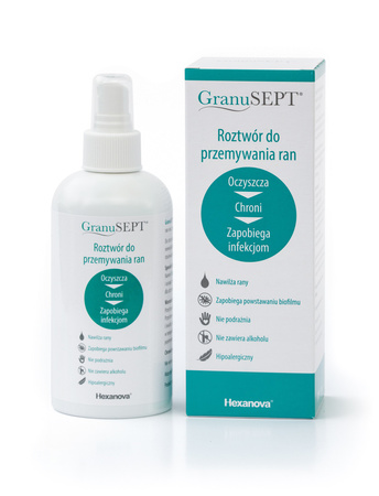 GranuSEPT Roztwór do przemywania ran, spray z atomizerem, 250ml