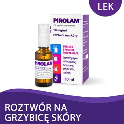 Pirolam 1% roztwór na skórę, butelka z atomizerem, 30ml