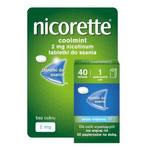 Nicorette Coolmint  2mg tabletki do ssania, 40 sztuk