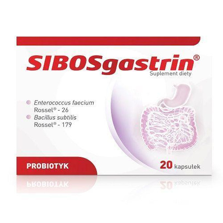 SIBOSgastrin® Probiotyk dla dzieci i dorosłych w kapsułkach, 20 sztuk 