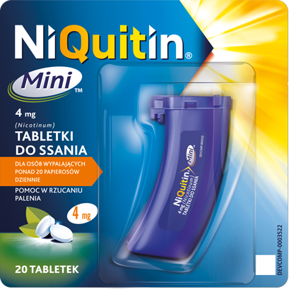 NIQUITIN MINI 4 mg x 20 tabletek do ssania