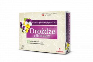 DROŻDŻE Z BRATKIEM x 60 tabletek powlekanych