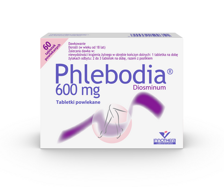 Phlebodia 600 mg tabletki powlekane, 60 sztuk