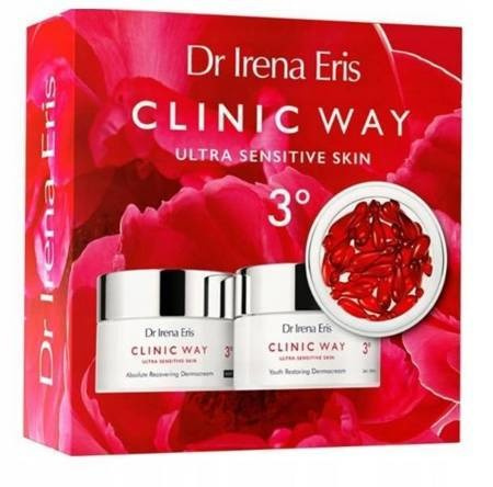 Clinic Way 3 Zestaw krem dzień + noc + kapsułki