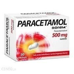 Paracetamol Biofarm tabl. 0,5 g 50 tabl.