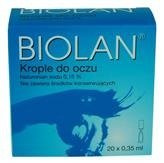 Biolan 0,15% krople do oczu x 20szt.