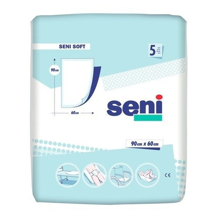 SENI SOFT SUPER Podkłady chłonne 60x60 cm x 5 sztuk