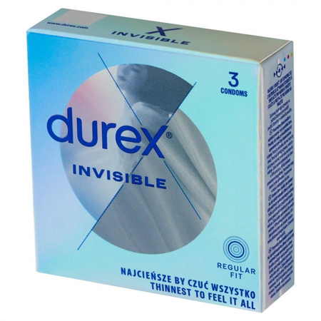 Prezerwatywy Durex Invisible dla większej bliskości 3szt